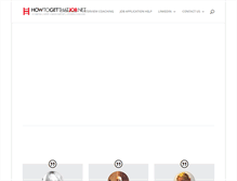 Tablet Screenshot of howtogetthatjob.net